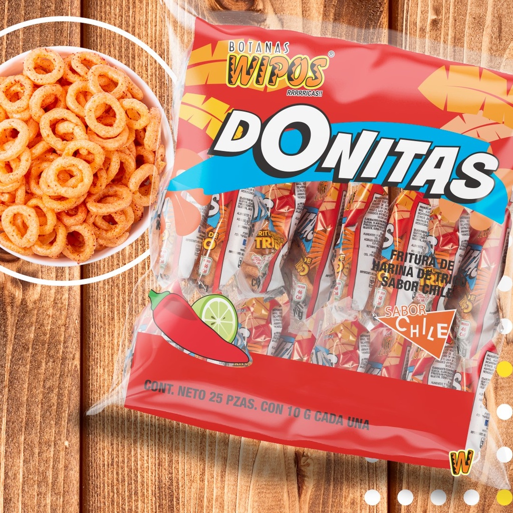 DONITA CHILE LIMON 25 PZA